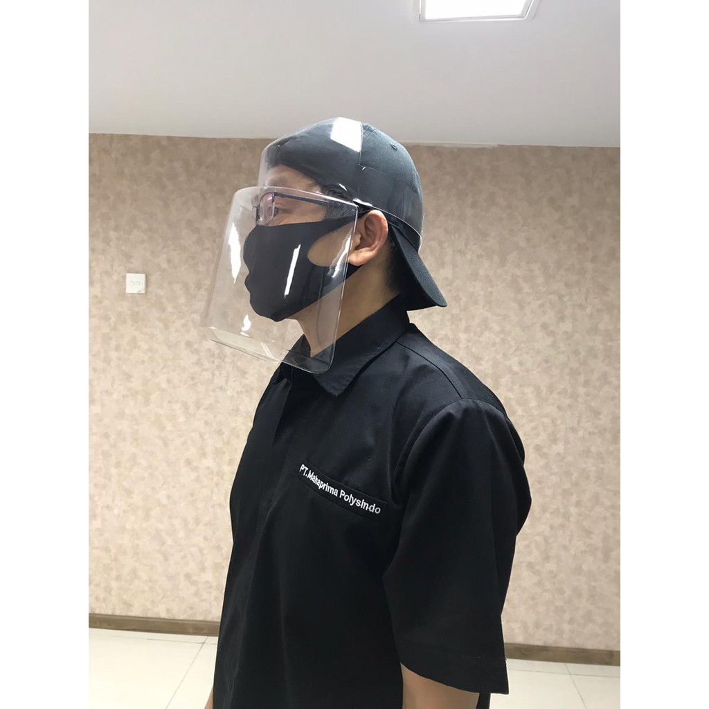 FACE SHIELD POLOS/ Pelindung Wajah/ Masker Mika