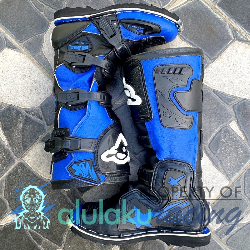 Sepatu Motocross RNL Racing Product Original MX Trail - Blue Black