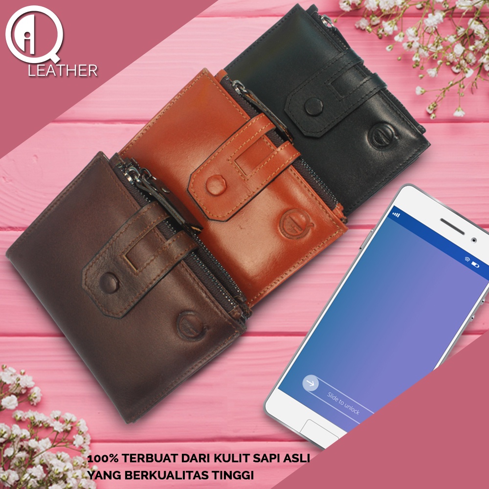 Dompet Kulit Pria Dompet Slot Kartu Pria Lipat Kulit Sapi Asli Dompet Kulit Keren Terbaru Multifungsi Kualitas Premium Original D004 KUALITAS TERJAMIN MEMUASKAN