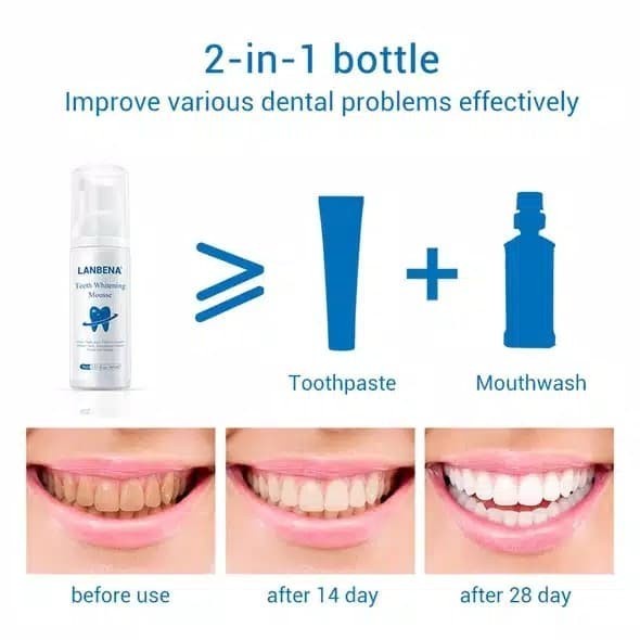 LANBENA Teeth Whitening Mousse Pemutih Gigi