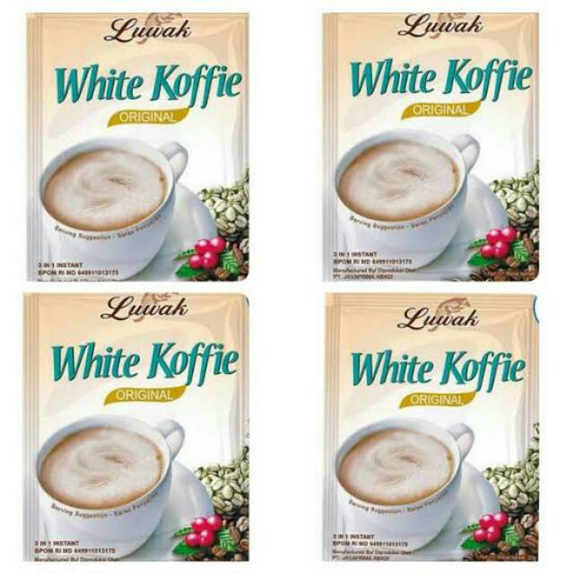 

Luwak white coffee sachet