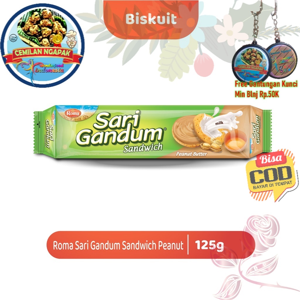 

Roma Sari Gandum Peanut 115 gr - Teman santai