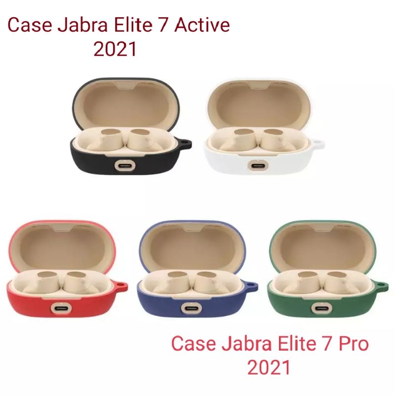 Case Casing Silicon Protective Jabra Elite 7 Active / 7 Pro + Carabiner