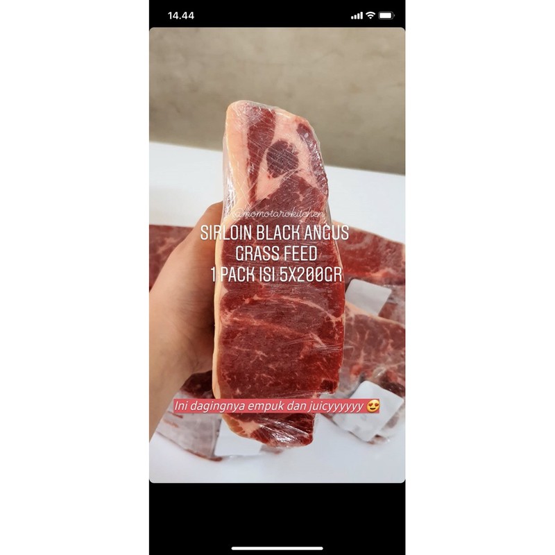 

Sirloin black angus Grass Fed