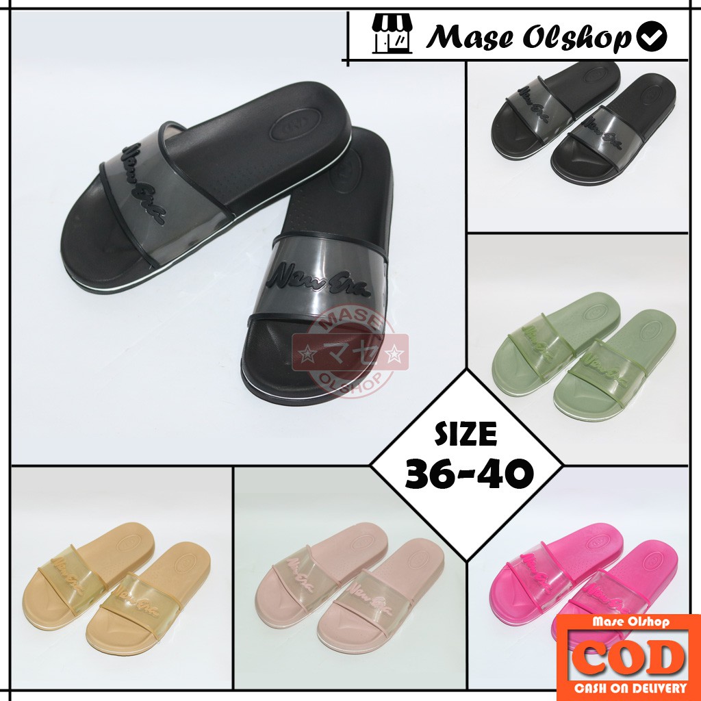 Sandal Slop Karet Wanita New Era LB 51153