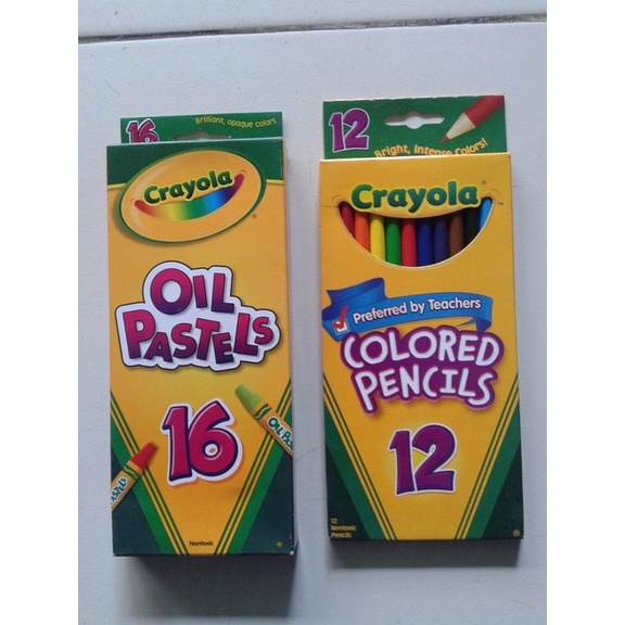 

PASTEL-DRY-OIL- CRAYOLA - PAKET PROMO COLORED PENSIL DAN OIL PASTEL -OIL-DRY-PASTEL.