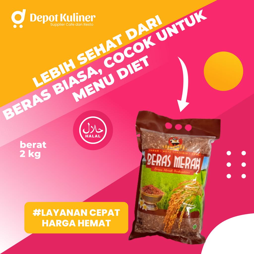 Beras Merah Nasi Sedap Pulen Cocok Untuk Diet - 2 kg