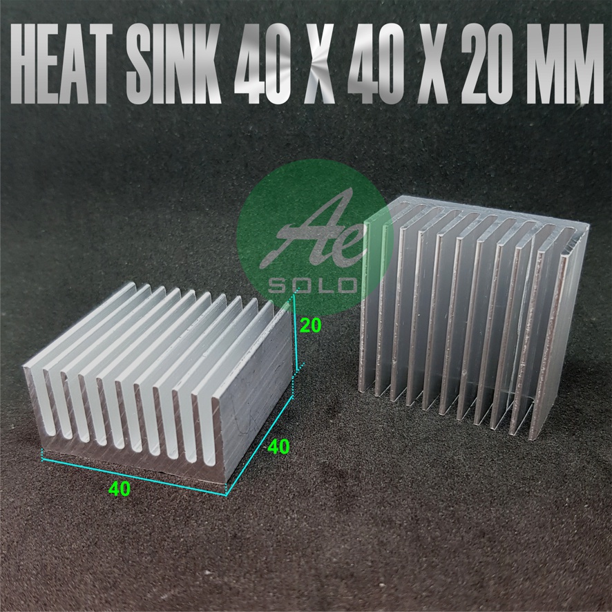 Aluminum Heat Sink 40x40x20 mm Heatsink Aluminium Pendingin