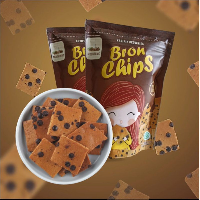 BRON CHIPS KERIPIK BROWNIES 60gr/ BROWNIES CHIPS