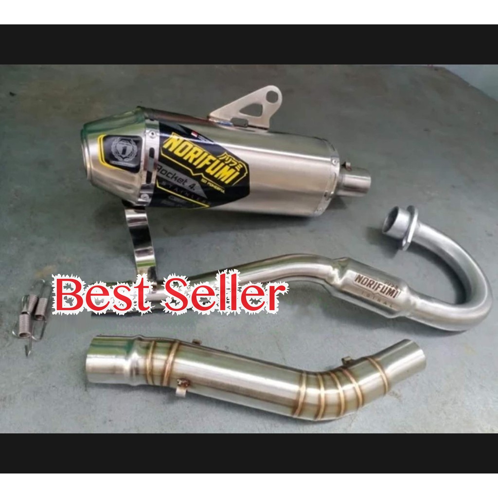 Knalpot KLX motor ||Norifumi CRF|Knalpot Norifumi Rocket 4|Knalpot KLX Norifumi Rocket 4