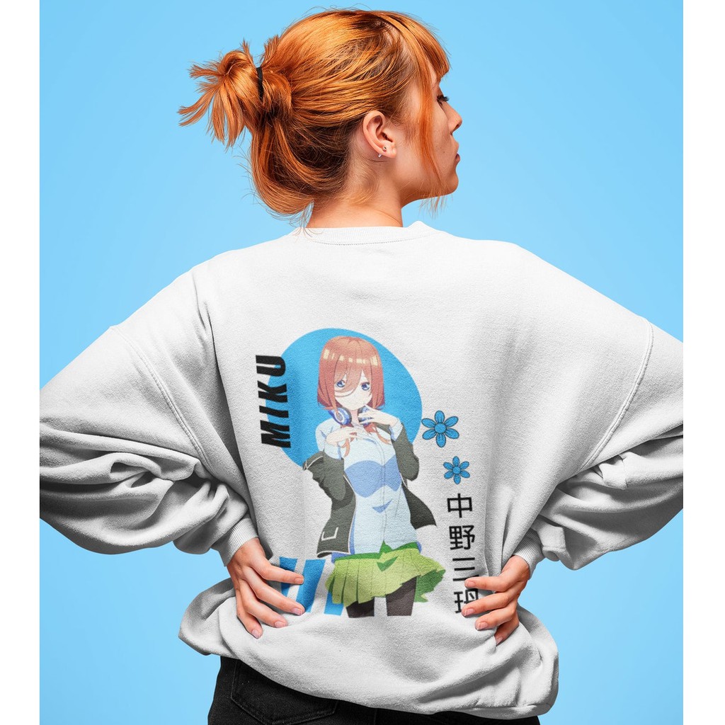 Crewneck Miku Nakano Kawaii Anime Go-toubun no Hanayome