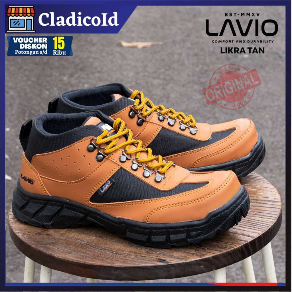 SEPATU SAFETY BOOT PRIA SEFTY SHOES UJUGN BESI SEPTI KERJA LAPANGAN PROYEK OUTDOOR BOOTS LAVIO LIKRA