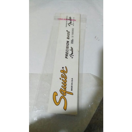 Decal Gitar Squier Precision Bass