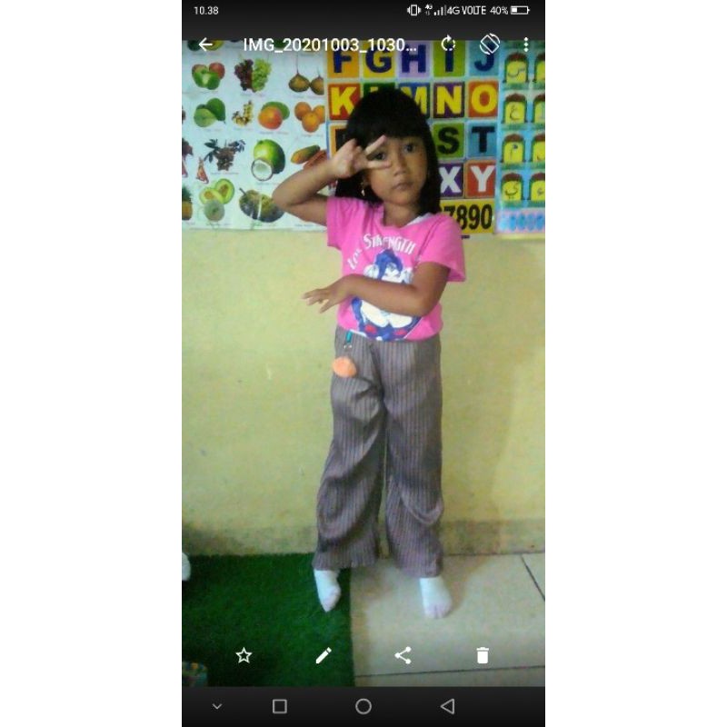 KULOT PLISKET ANAK/CELANA PLISKET ANAK 8-10 TH