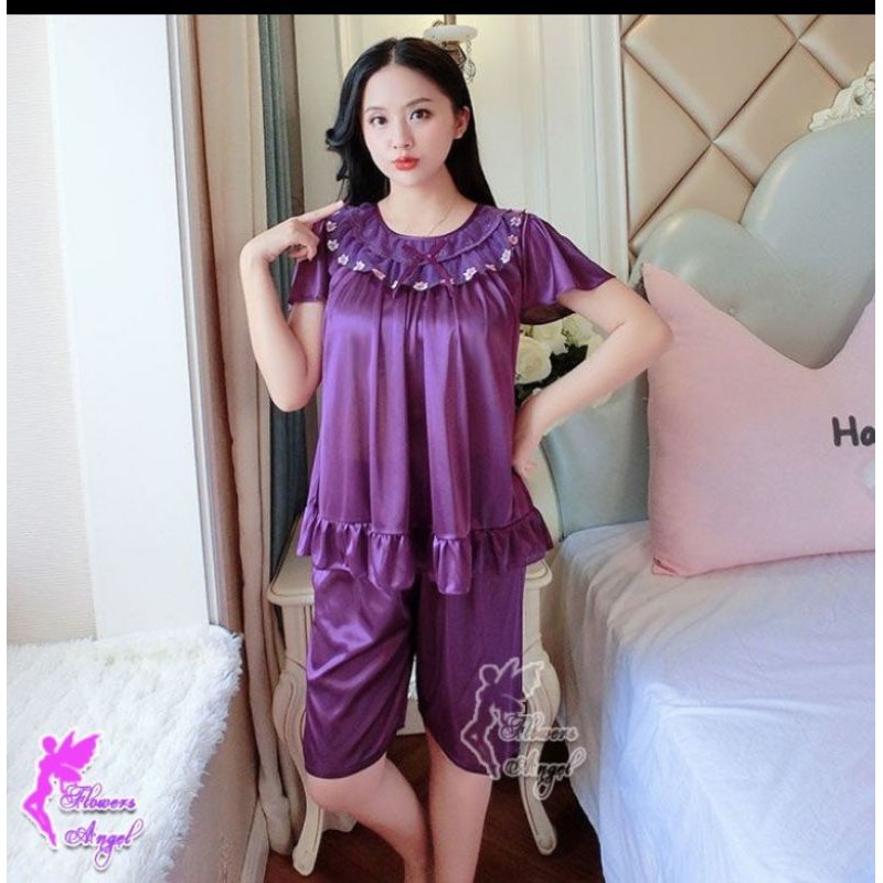 Baju Tidur Piyama Celana Pendek Satin Sexy