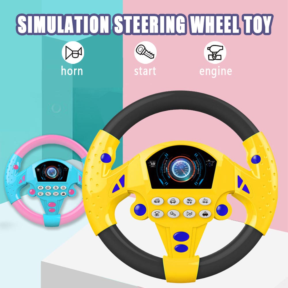 Mainan Anak Roda Kemudi Mobil/Mainan Balap Steer/Mainan Interaktif Anak