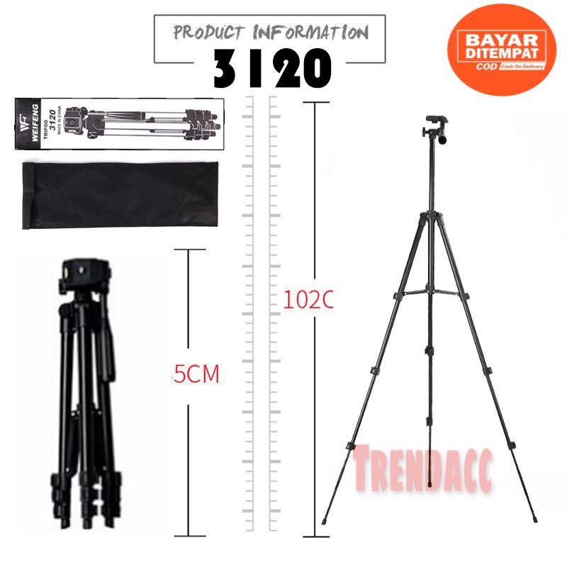 Trend-Tripod 3110A/3120/3130 handphone hp u holder Kaki Stabilizer 1 Meter