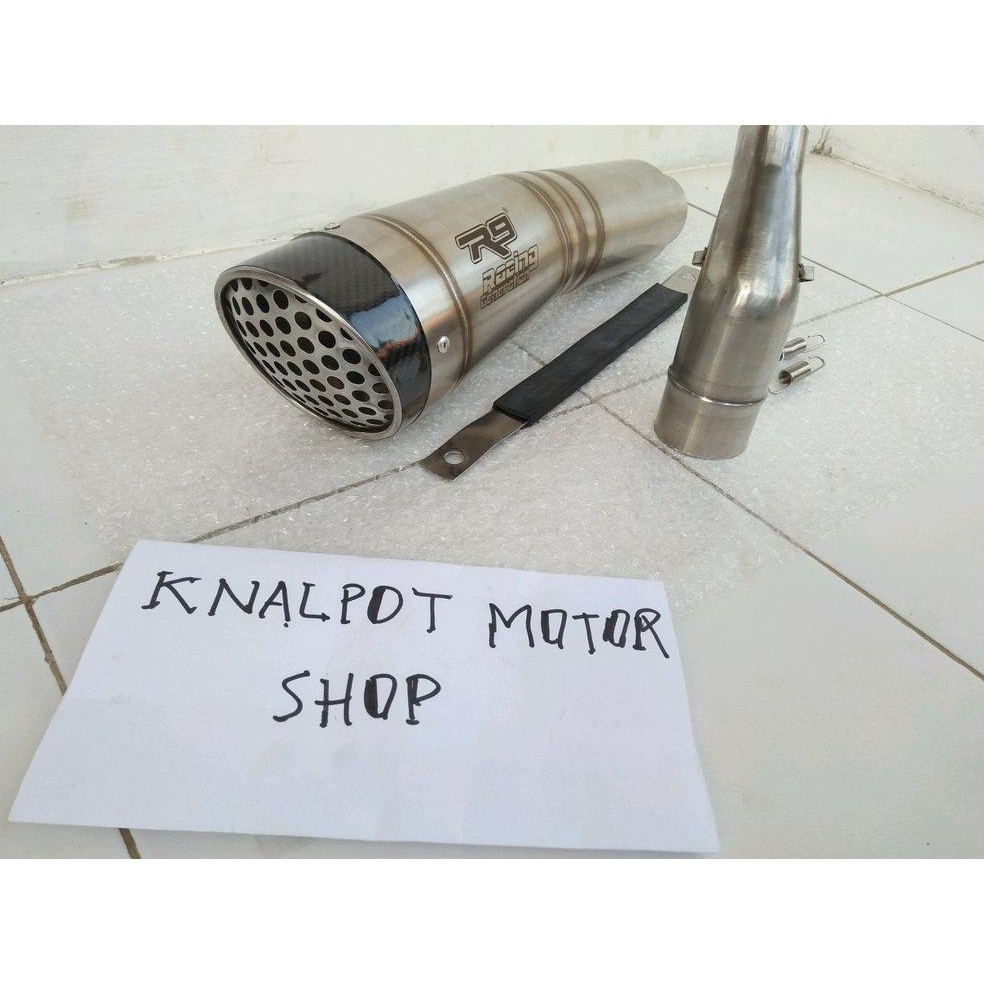 Knalpot R9 H2 Slip on  Ninja 250Karbu -Ninja 250Fi -Ninja Rr Mono-Mt25- Cbr 250rr-Z250-Cbr