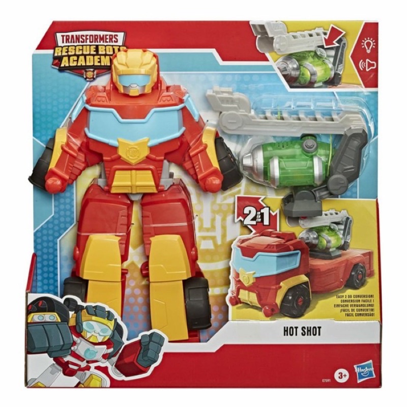 Transformers Rescue Bots Academy Rescue Hot Shot 2in1 Converting Robot