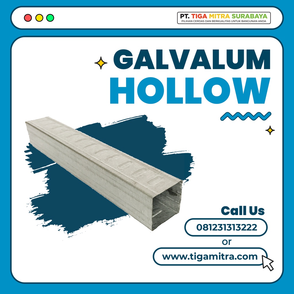 Jual Hollow baja ringan / galvalum Kencana