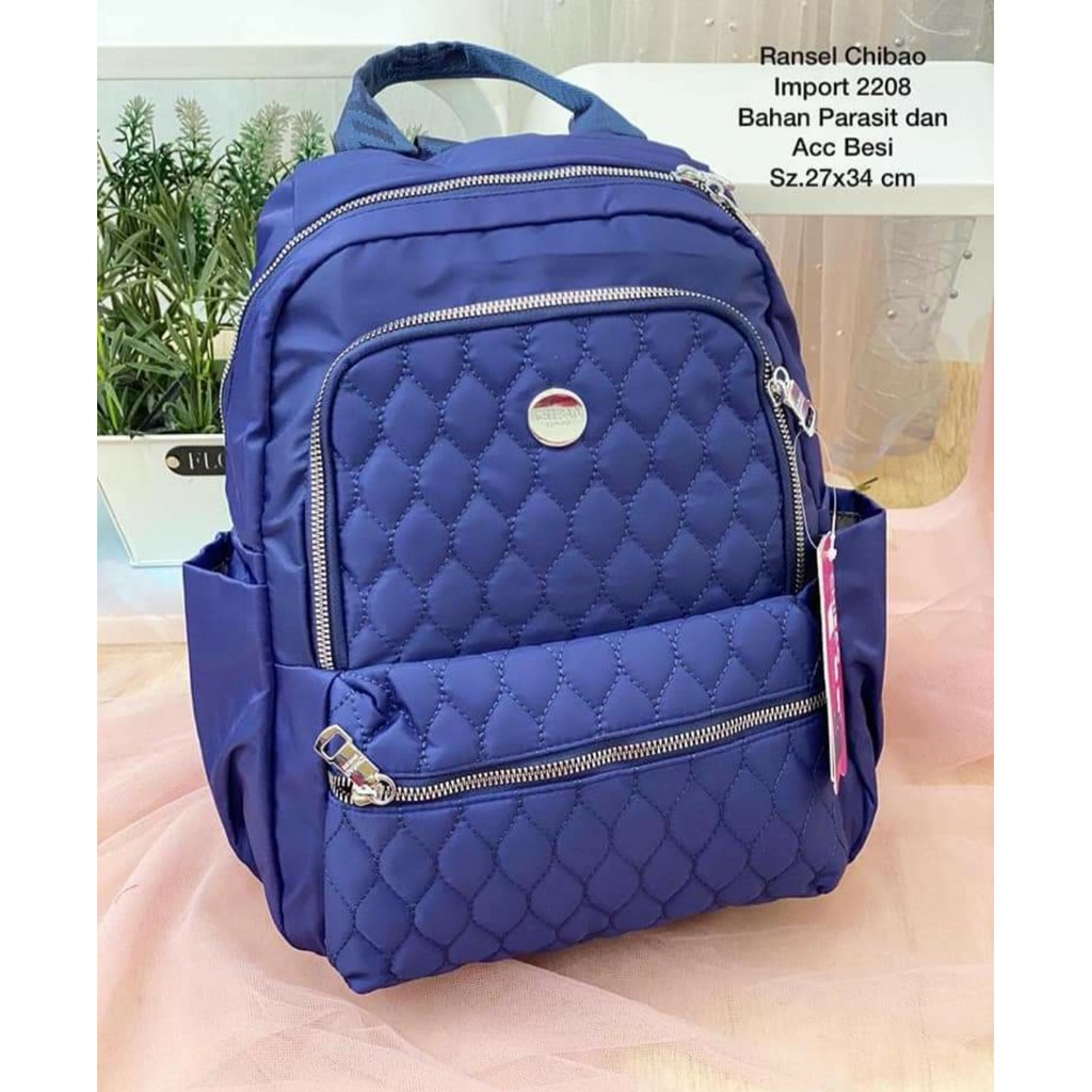 Tas Ransel Wanita Chibao 2208-8 size 35x27x12 cm. TAS RANSEL WANITA TAS CHIBAO RANSEL BEST SELLER.!!