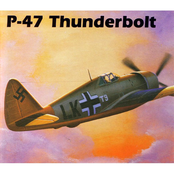 DIY Model Kertas Perang Dunia II Pesawat tempur Amerika P-47 Thunderbolt
