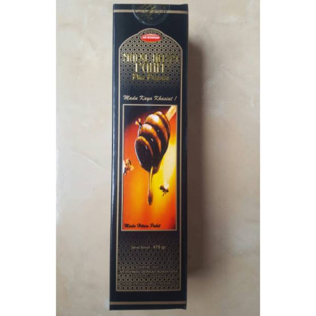 

Madu hitam pahit plus propolis isi 470 gr