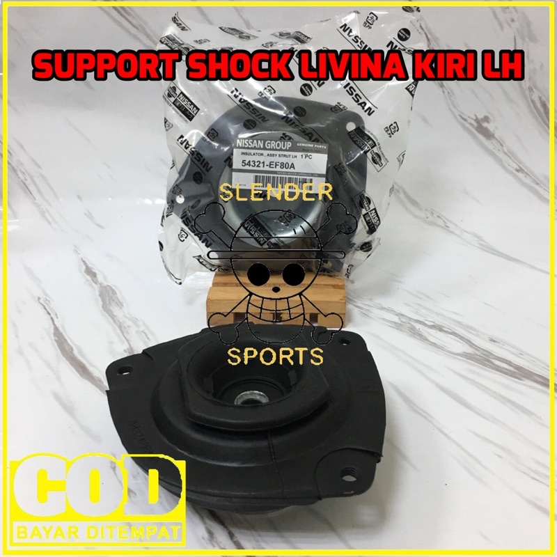 SUPPORT LIVINA LH - SUPPORT SHOCK BREAKER NISSAN GRAND LIVINA KARET SUPORT SHOCK DEPAN EVALIA KIRI