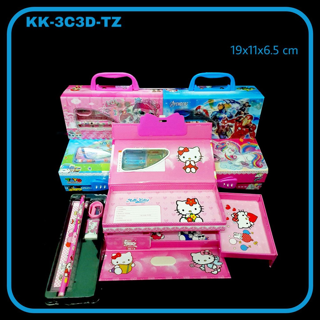 

MJ Kotak Pensil Karton Set 3 Susun / Tempat Pensil / Pencil Case
