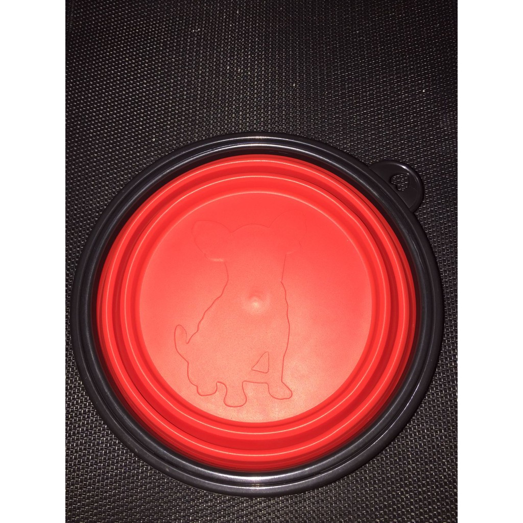 CA555 Travel Folding Bowl Mangkuk Piring Lipat Silicon Kucing Anjing