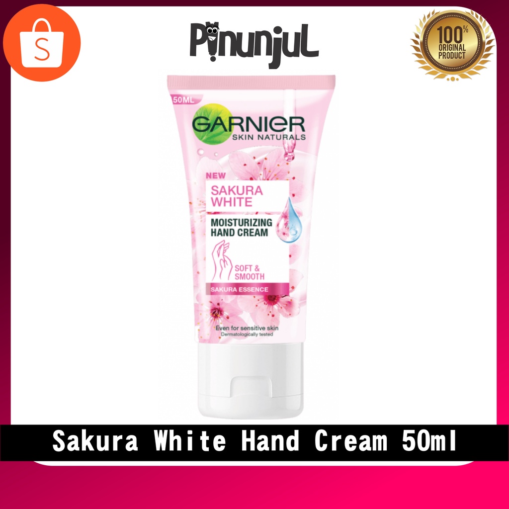 (50ml) Garnier Sakura White Moisturizing Hand Cream / Hand Cream Garnier Sakura White