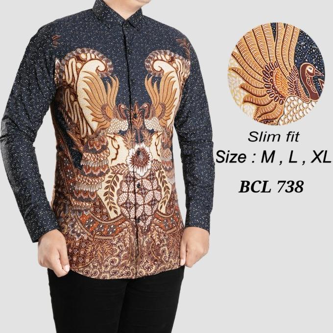 BAJU BATIK SOLO - COLIN DION BCL504 - KEMEJA BATIK PRIA LENGAN PANJANG
