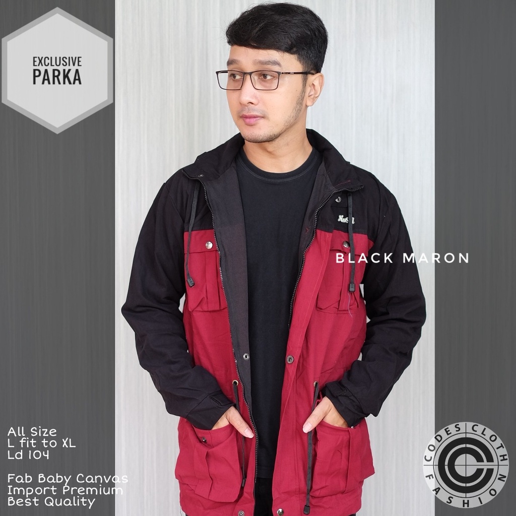 Jaket Pria Jaket Parka Kanvas Exclusive