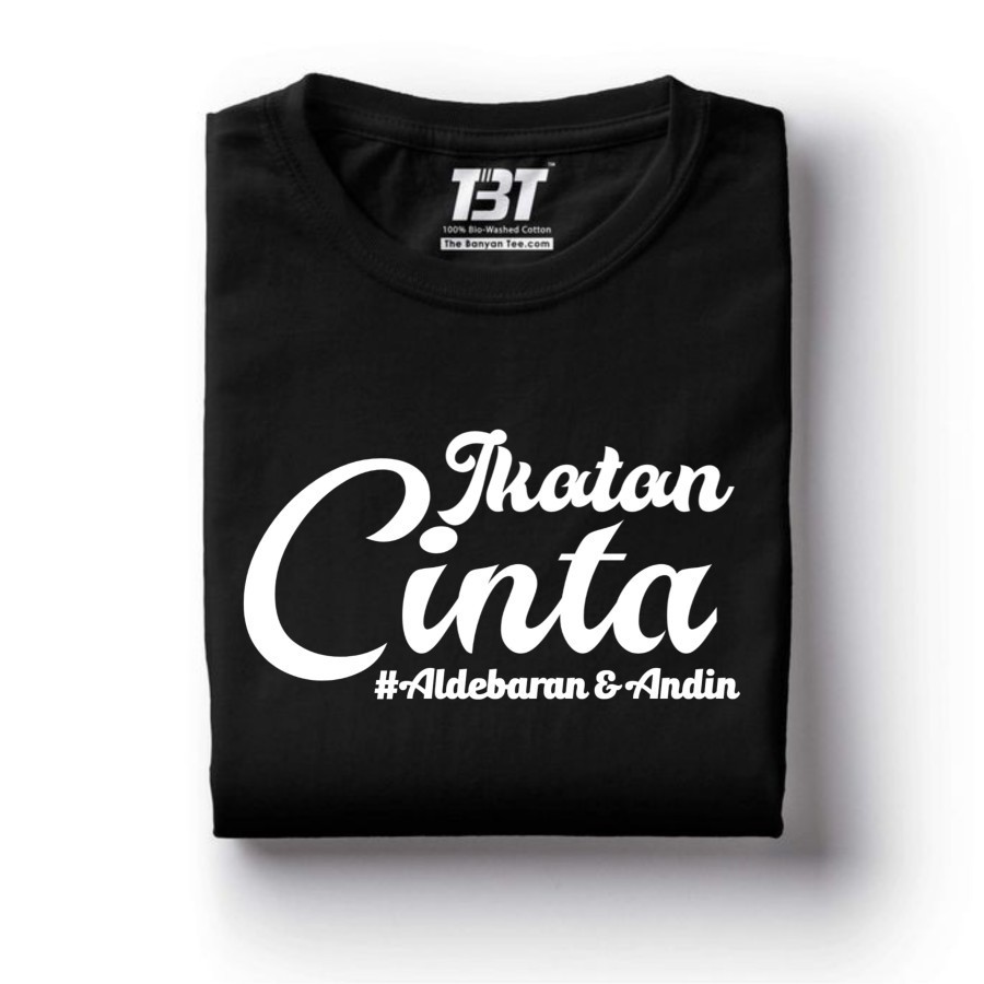 KAOS SINETRON IKATAN CINTA 08 - KAOS IKATAN CINTA tulisan font cutting sinetron ANDIN ALDEBARA