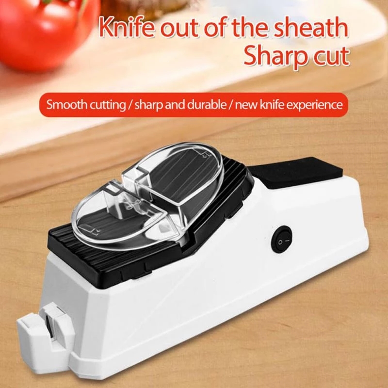 (Kitchen Stones Grinder) Alat Pengasah Pisau Elektrik Adjustable Multifungsi Dengan Port Usb