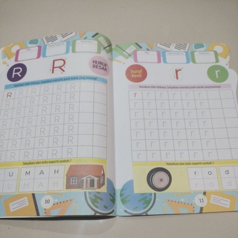 buku belajar menulis huruf jilid 2 (19x27cm)