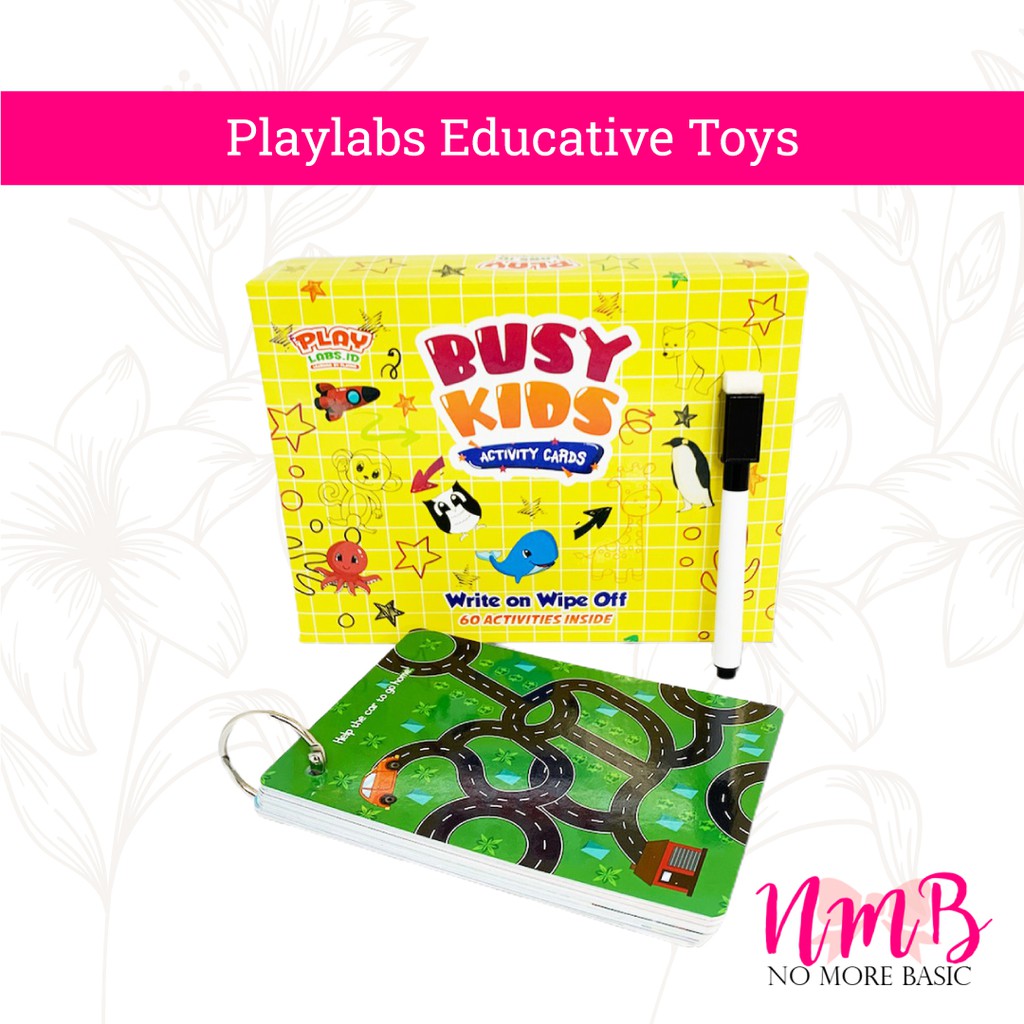 Playlabs Bundle Set Creative Expression-Mighty Speed-Busy Kids Activity Cards Mainan Edukasi Anak