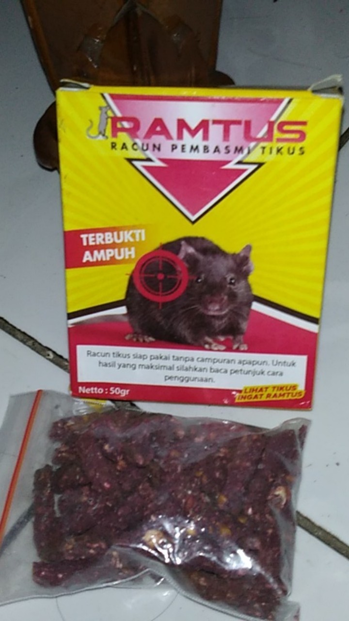 Racun Tikus Ramtus Asli Alami Mati Kering Tidak Bau Pembasmi Pengusir Tikus Super Paling Ampuh 1pack