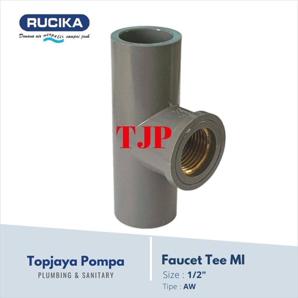 FAUCET TEE PVC MI RUCIKA 1/2&quot;