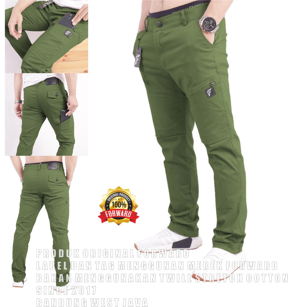 Forward System Chino Pants Abby Mocca ,Green , Grey, Black Regular Fit - Nevada Series Forwadshop