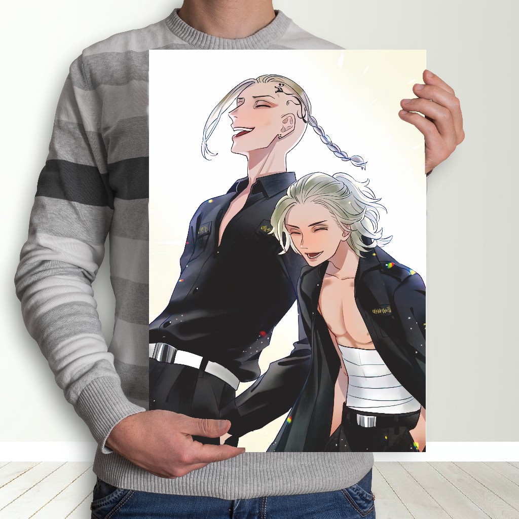 Poster Tokyo Revengers Anime - Size A3+ Takemichi Mikey Draken Baji Kazutora-12 Revengers