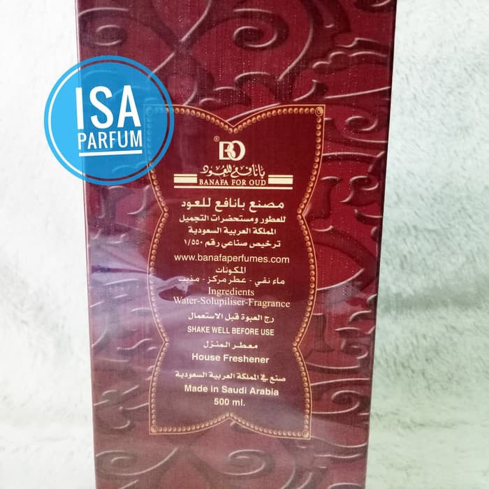 Jual Oud Al Khanjar Pengharum Ruangan 500Ml By Banafa For Oud - House Fresh Murah
