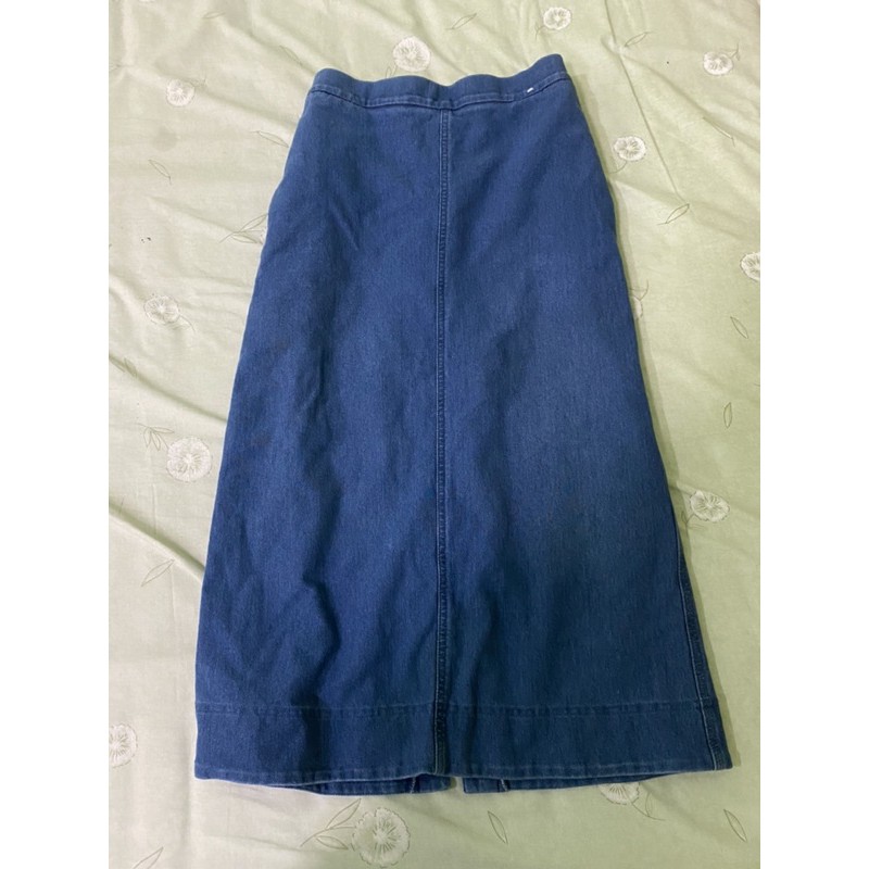 Midi Denim Skirt Uniqlo