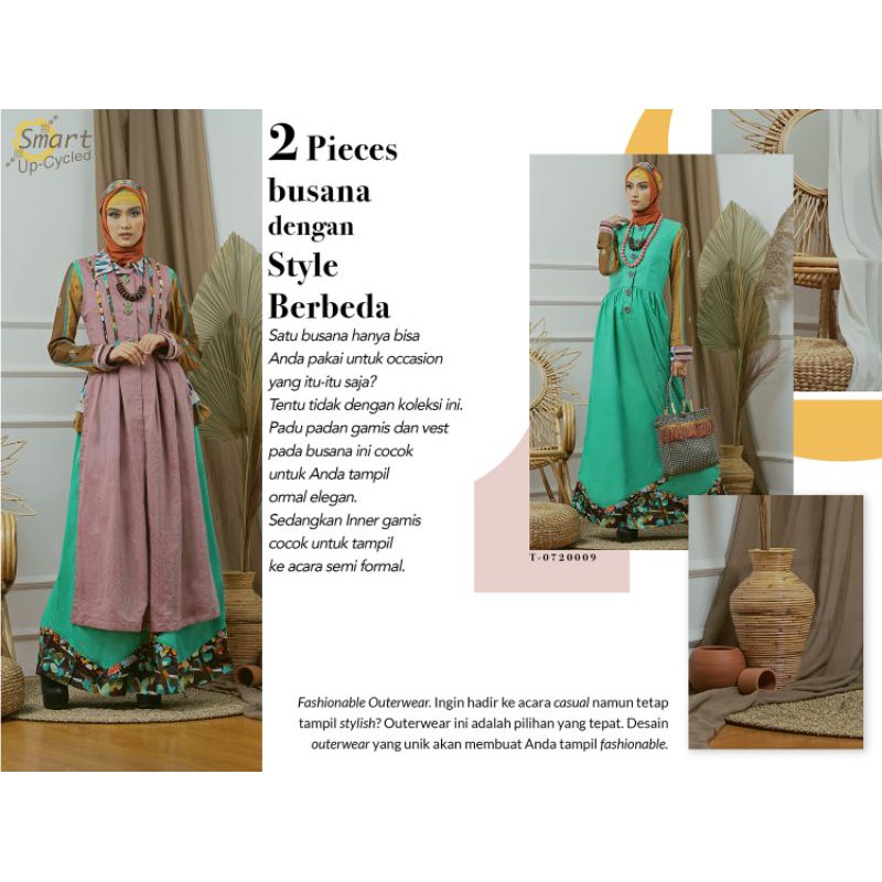 Tuneeca T-0720009 Smart Up Cycled Diskon Sale Promo Gamis Longdress