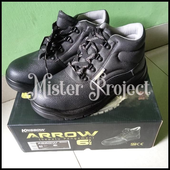 Sepatu Safety Krisbow Arrow 6" Hitam / Sepatu Proyek Krisbow