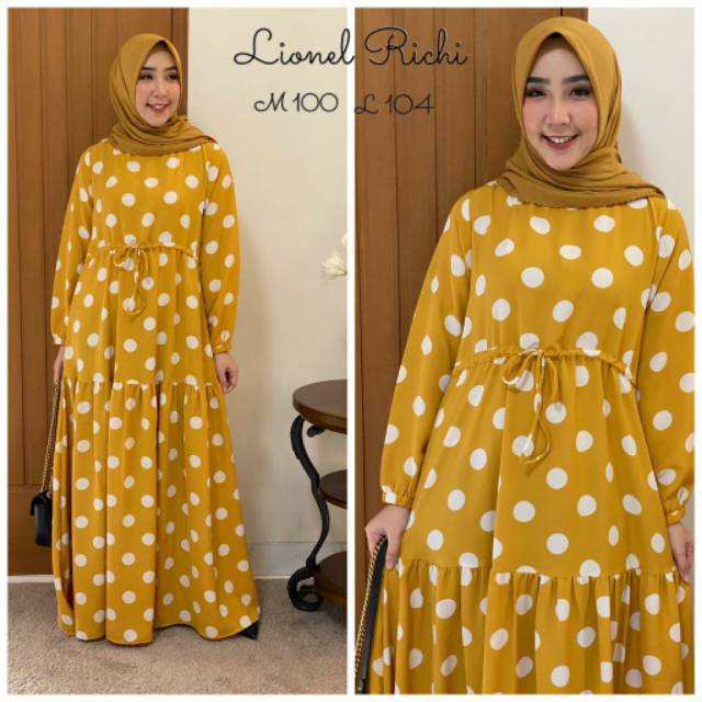 GAMIS POLKADOT LIONEL RICHIE BY WARNA ORI
