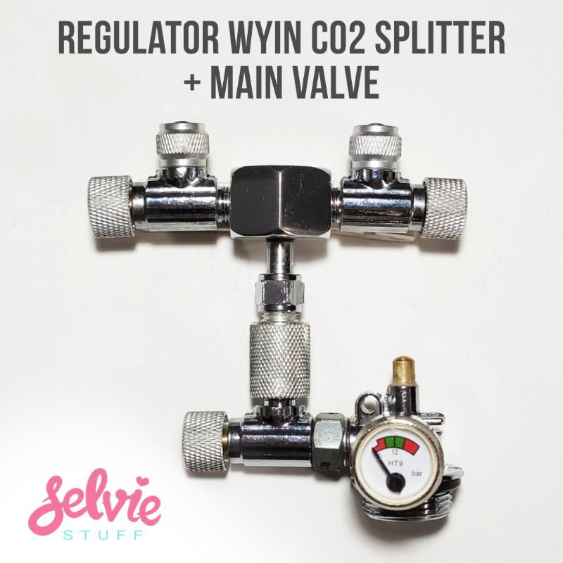 Regulator WYIN CO2 Splitter + Main Valve