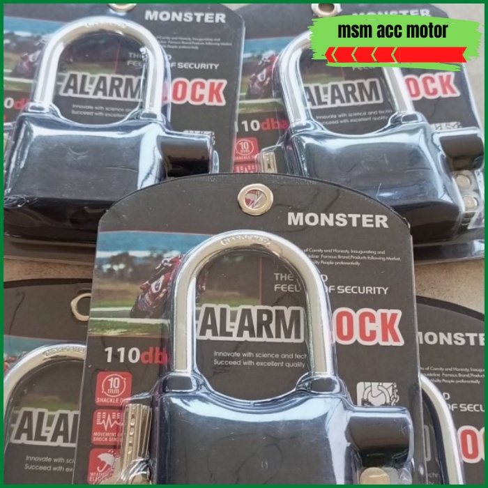 Gembok Alarm Lock Anti Maling Universal