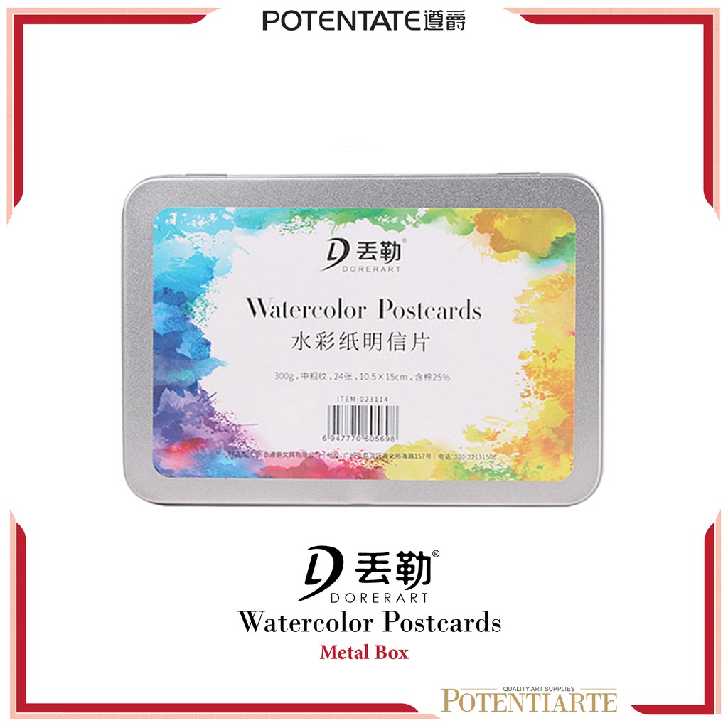 

Kertas Cat Air Potentate Postcard Watercolor Paper Metal Box