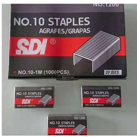 

Isi Staples kecil SDI ukuran no 10|isi hekter SDI| atom stepler SDI